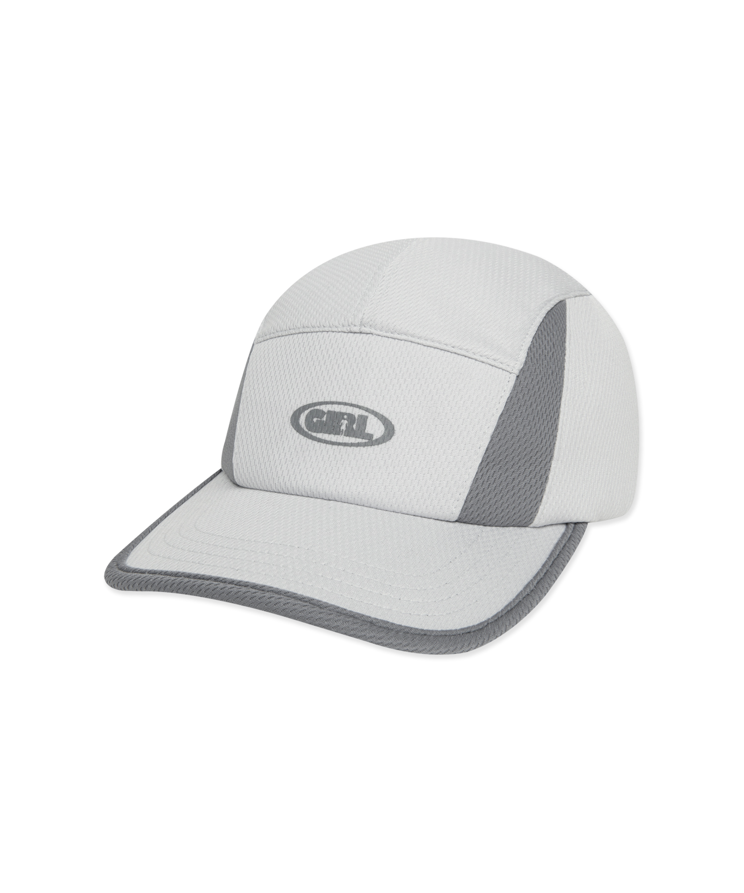 OVAL ADVERTYPE MESH CAMP CAP gray